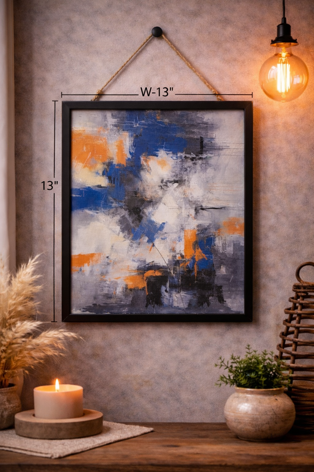 Modern Abstract Splash Art Wall Frame