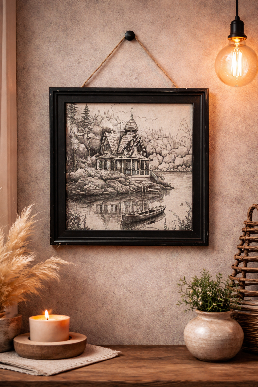 Lakeside Cottage Sketch