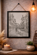 Classic Canal Street Sketch Wall Frame