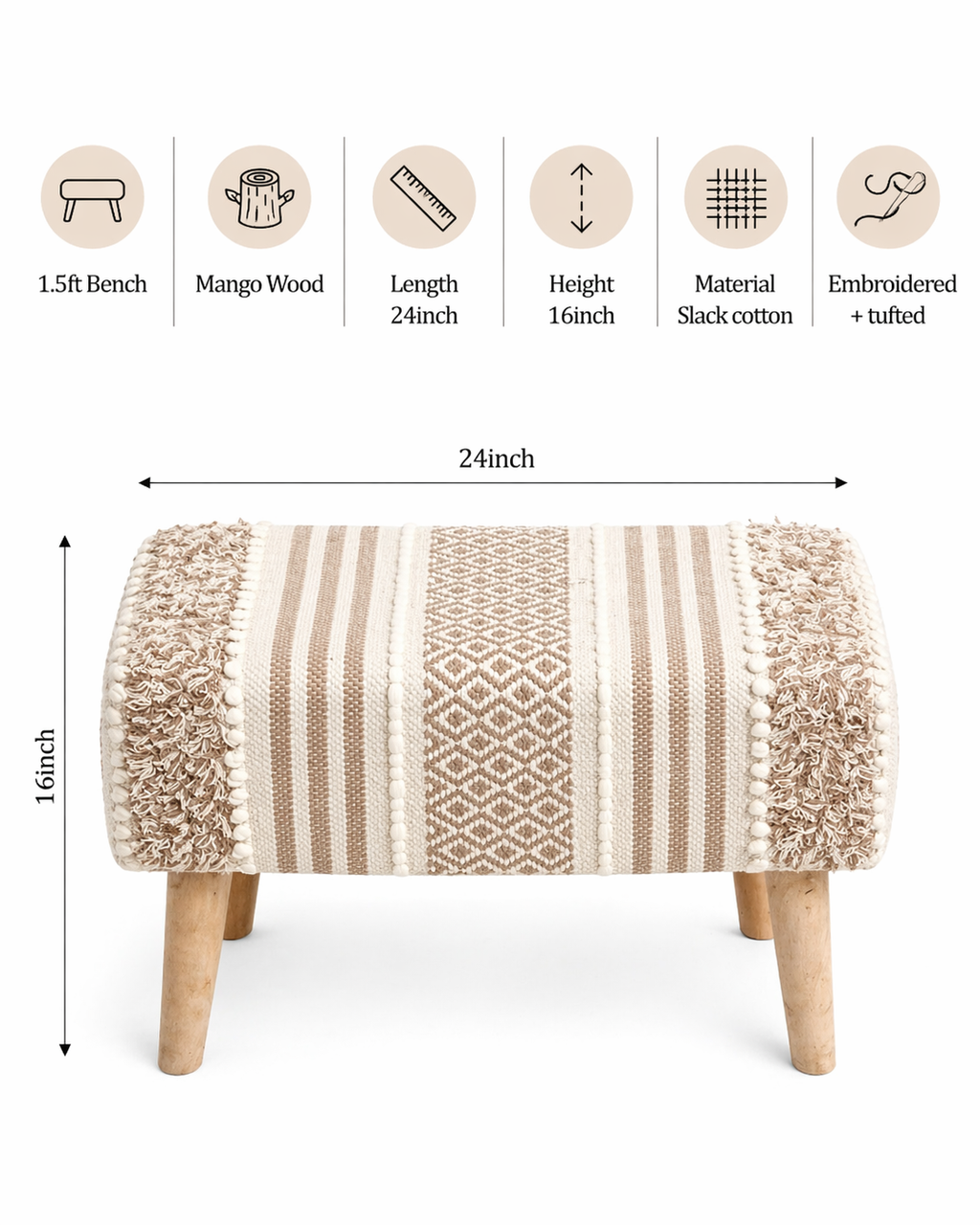 Boho Bench
