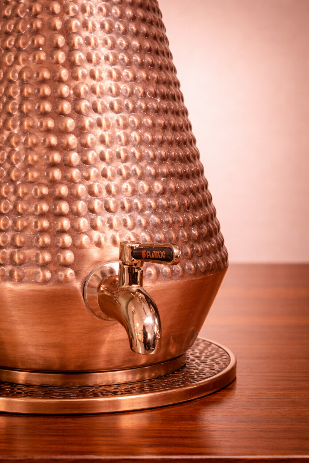 Hammered Copper Dispenser 5L