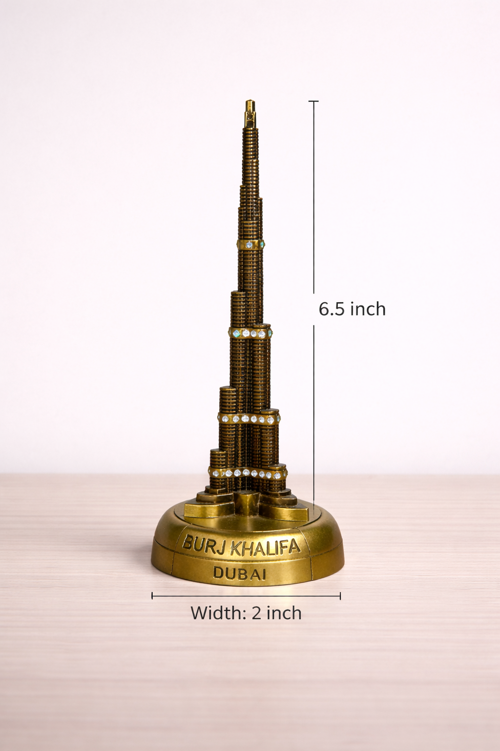 Burj Khalifa Luxe Metal Figurine