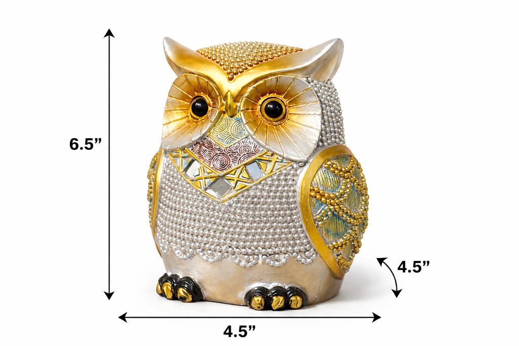 Golden Wisdom Owl