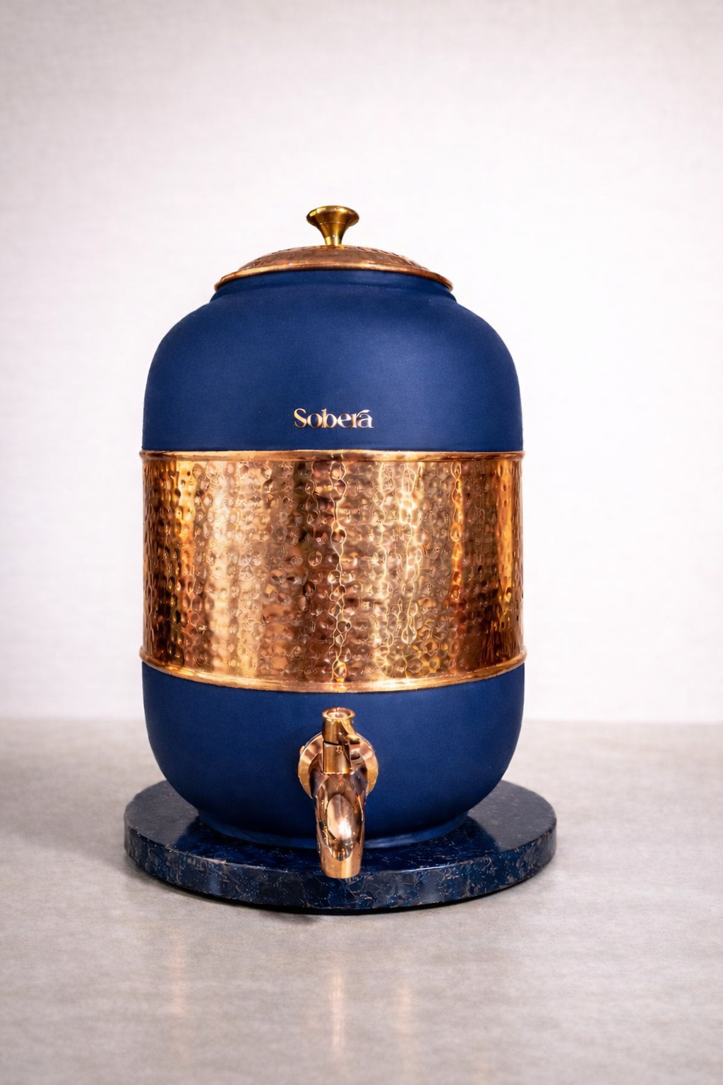 Copper Silk Finish Matka (8L)