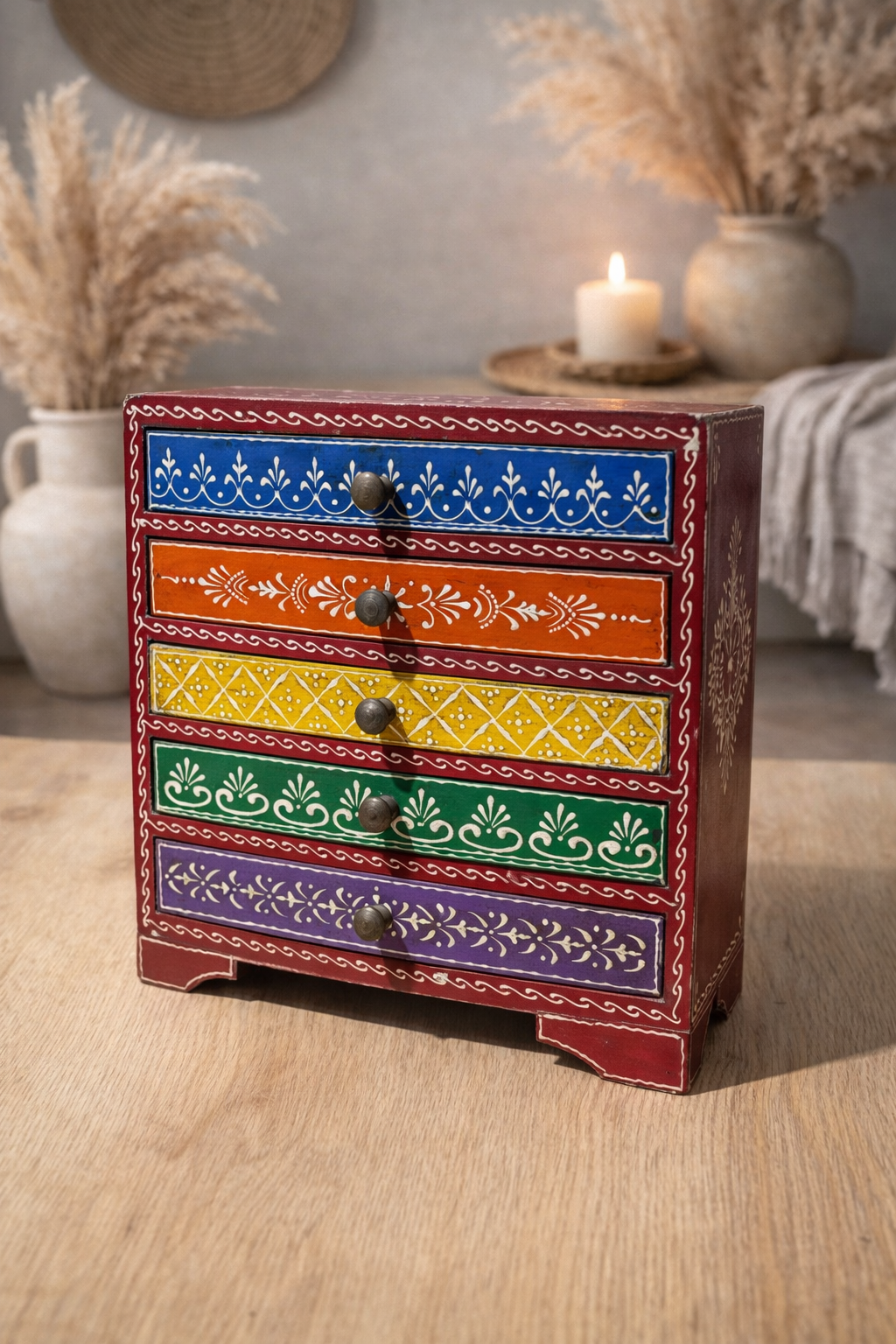 Handpainted Heritage Storage Box