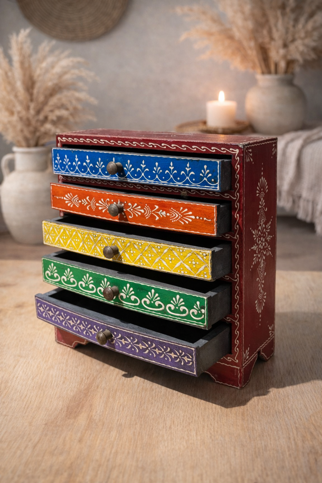 Handpainted Heritage Storage Box