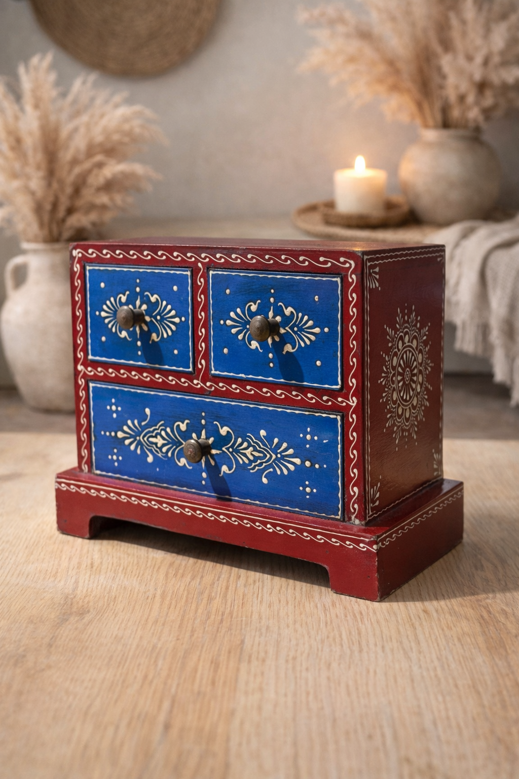 Royal Indigo Mini Drawer Chest