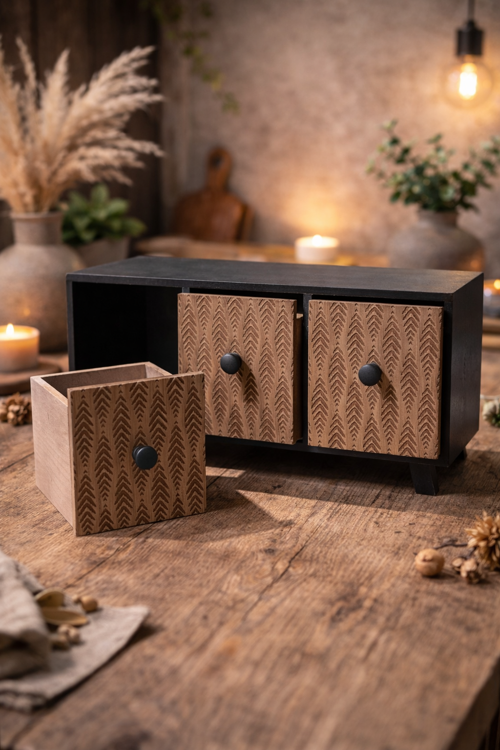 Rustwood Trio Drawer Chest