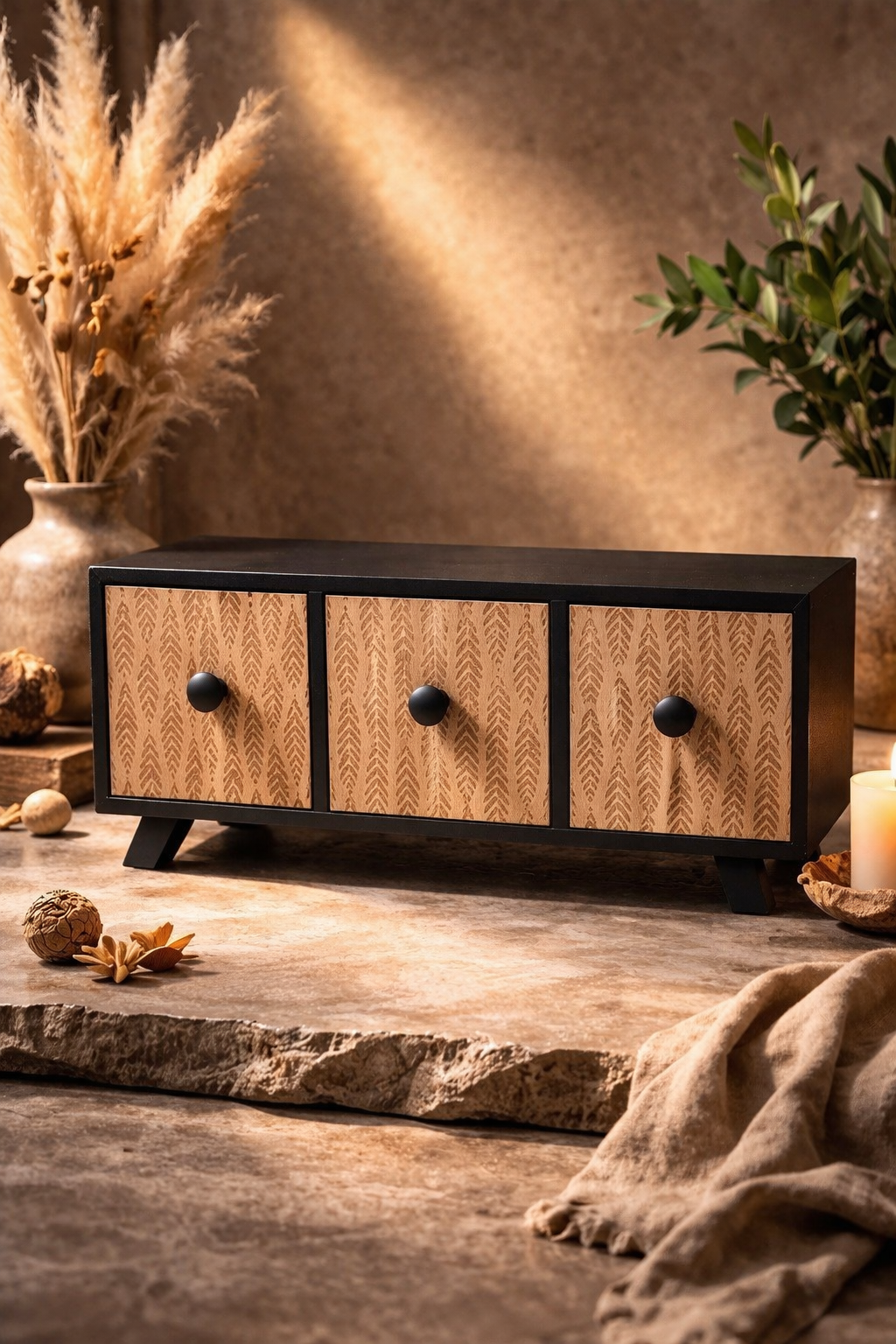 Rustwood Trio Drawer Chest