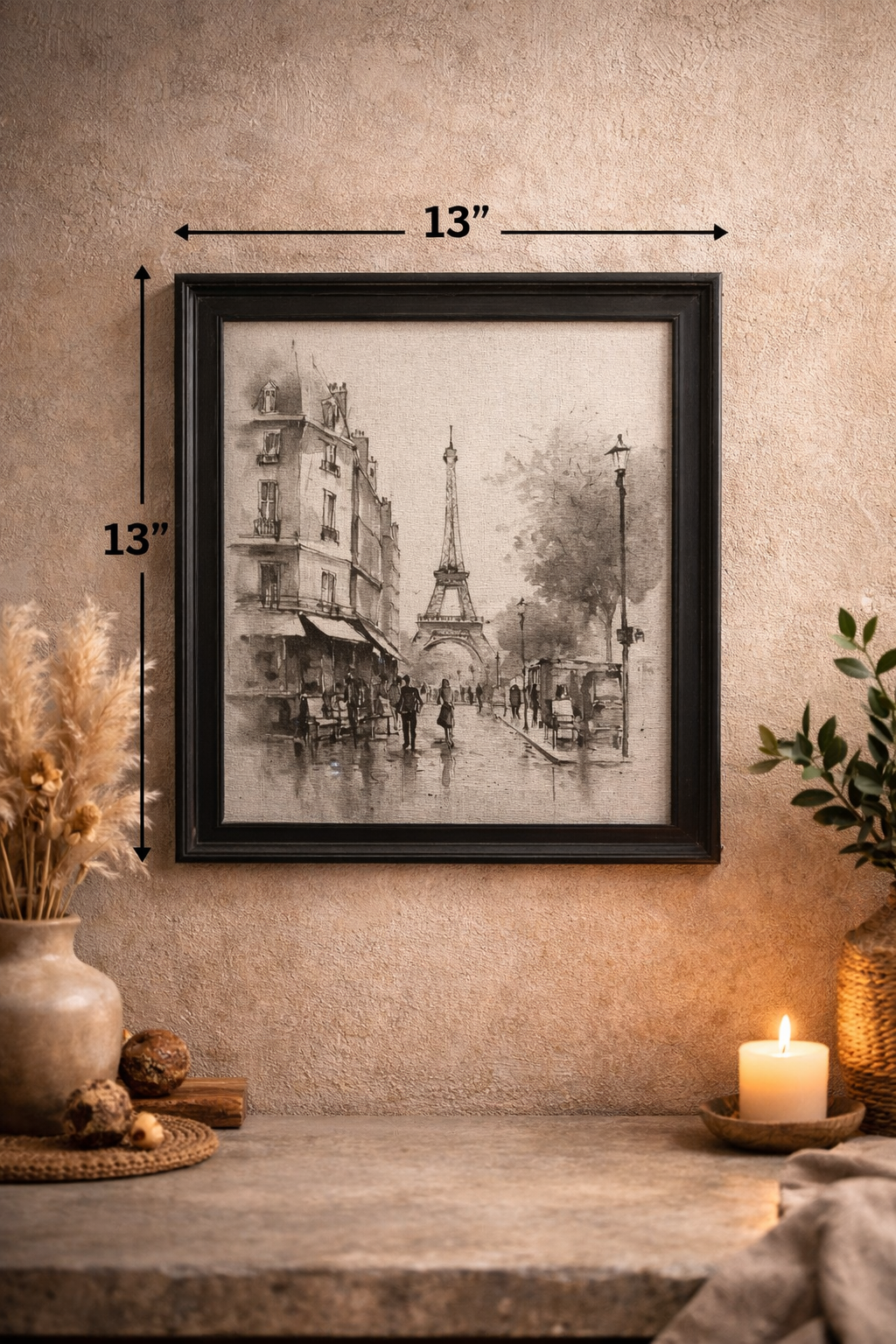 Eiffel Street Vintage Sketch Frame
