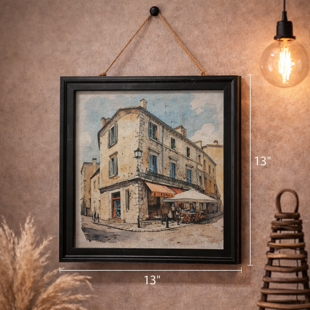 Vintage European Street Wall Frame