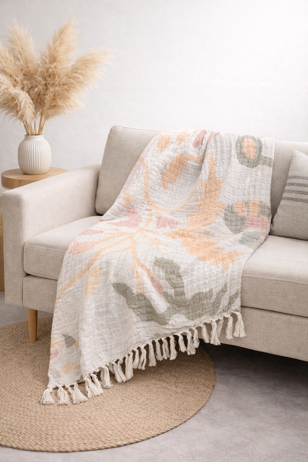 Embroidered Throw