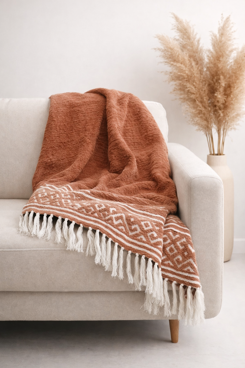 Embroidered Throw
