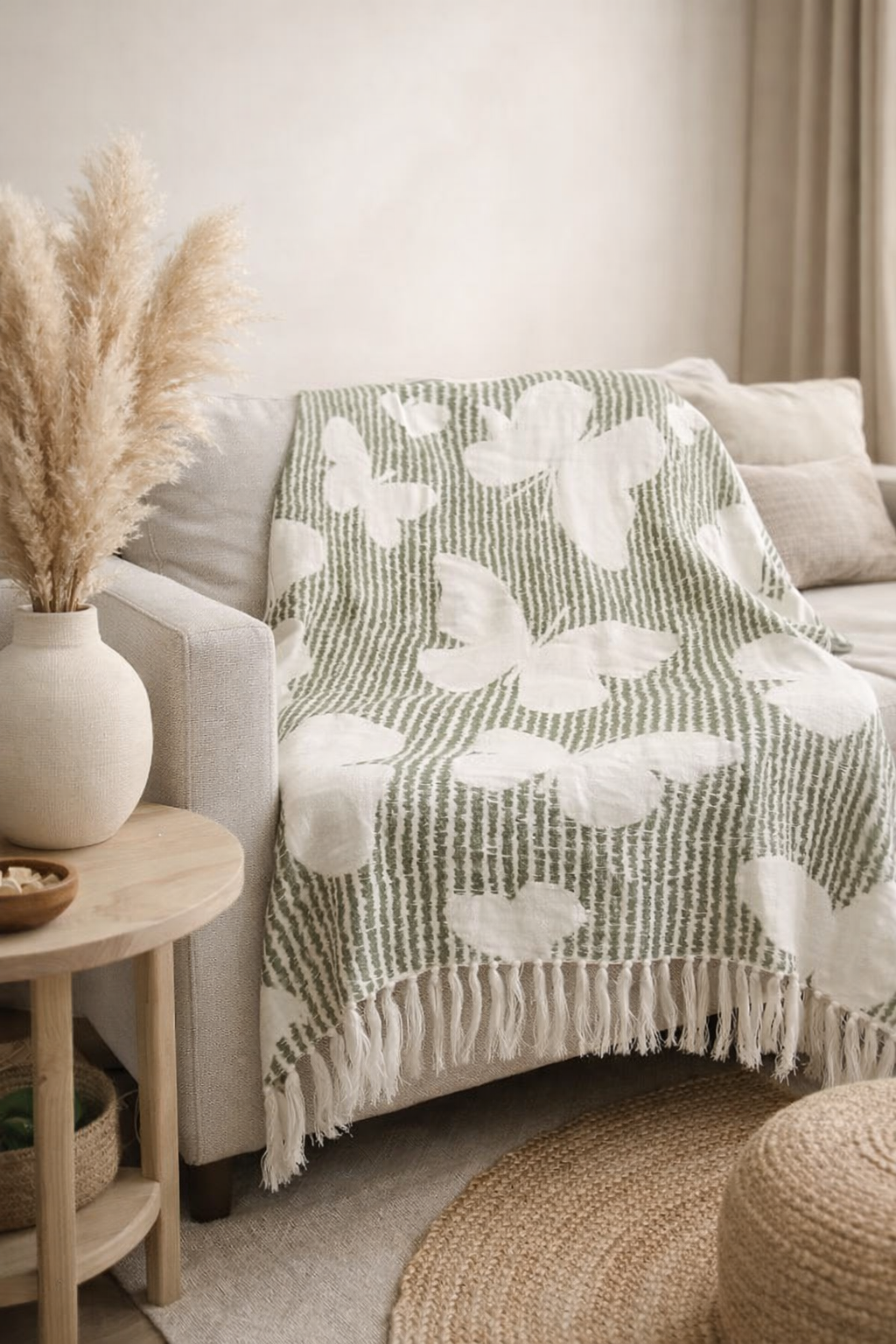 Embroidered Throw