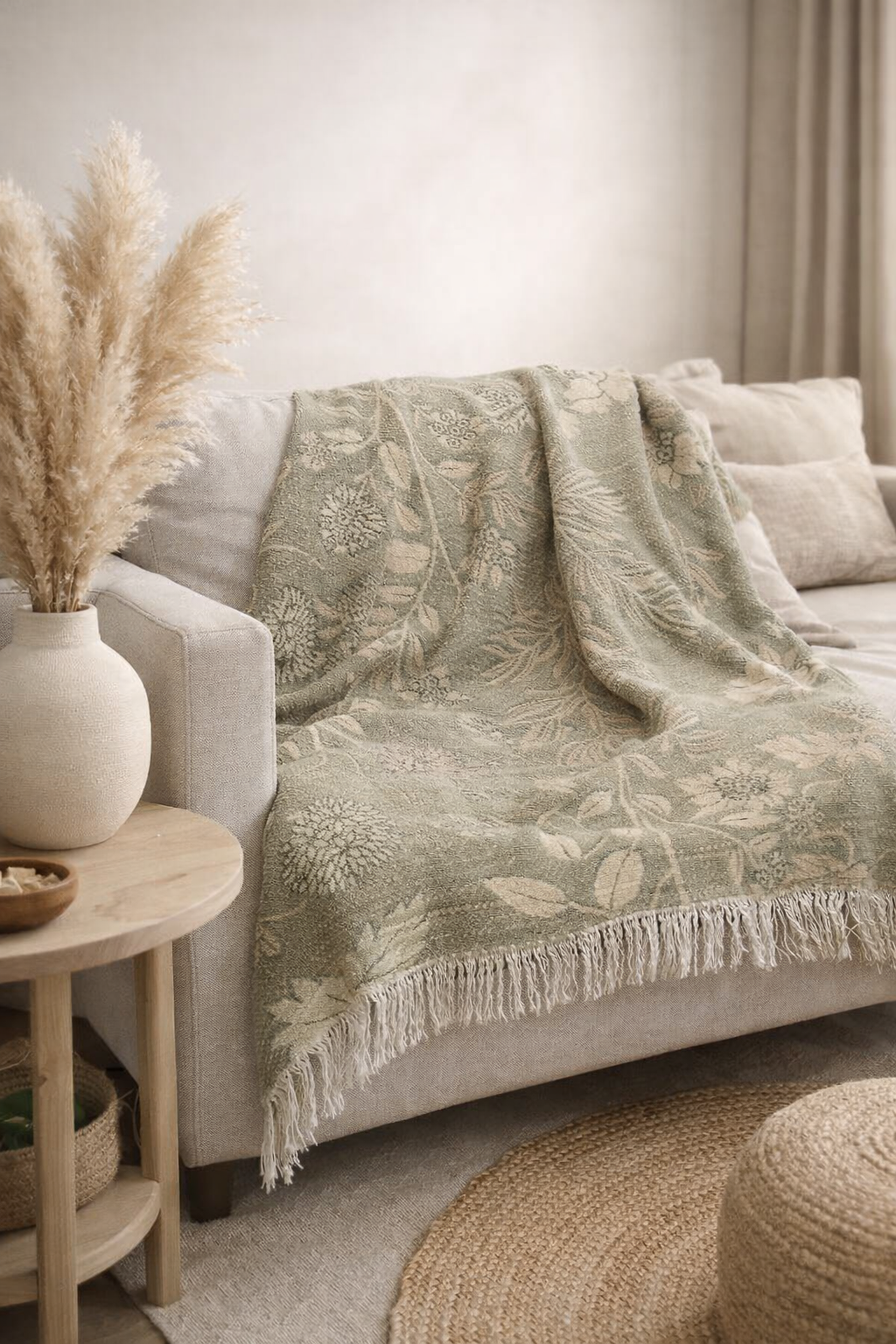 Embroidered Throw