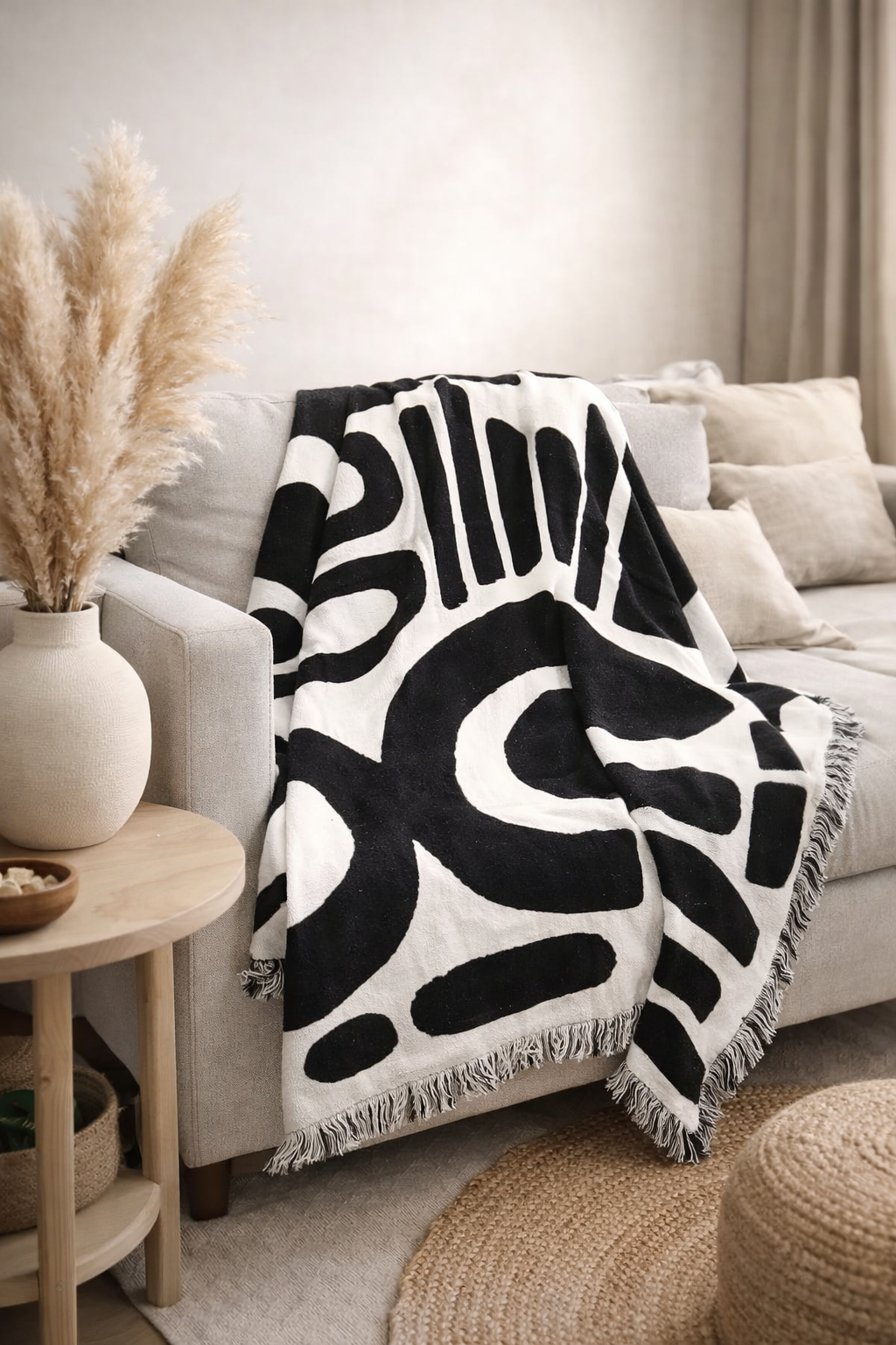 Embroidered Throw