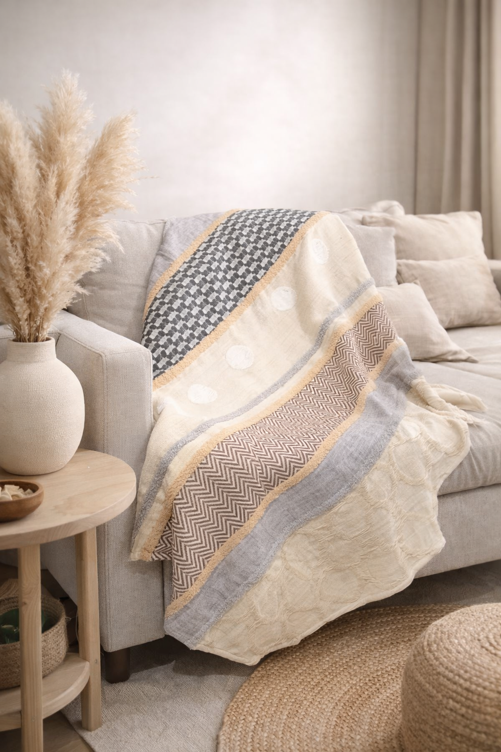 Embroidered Throw