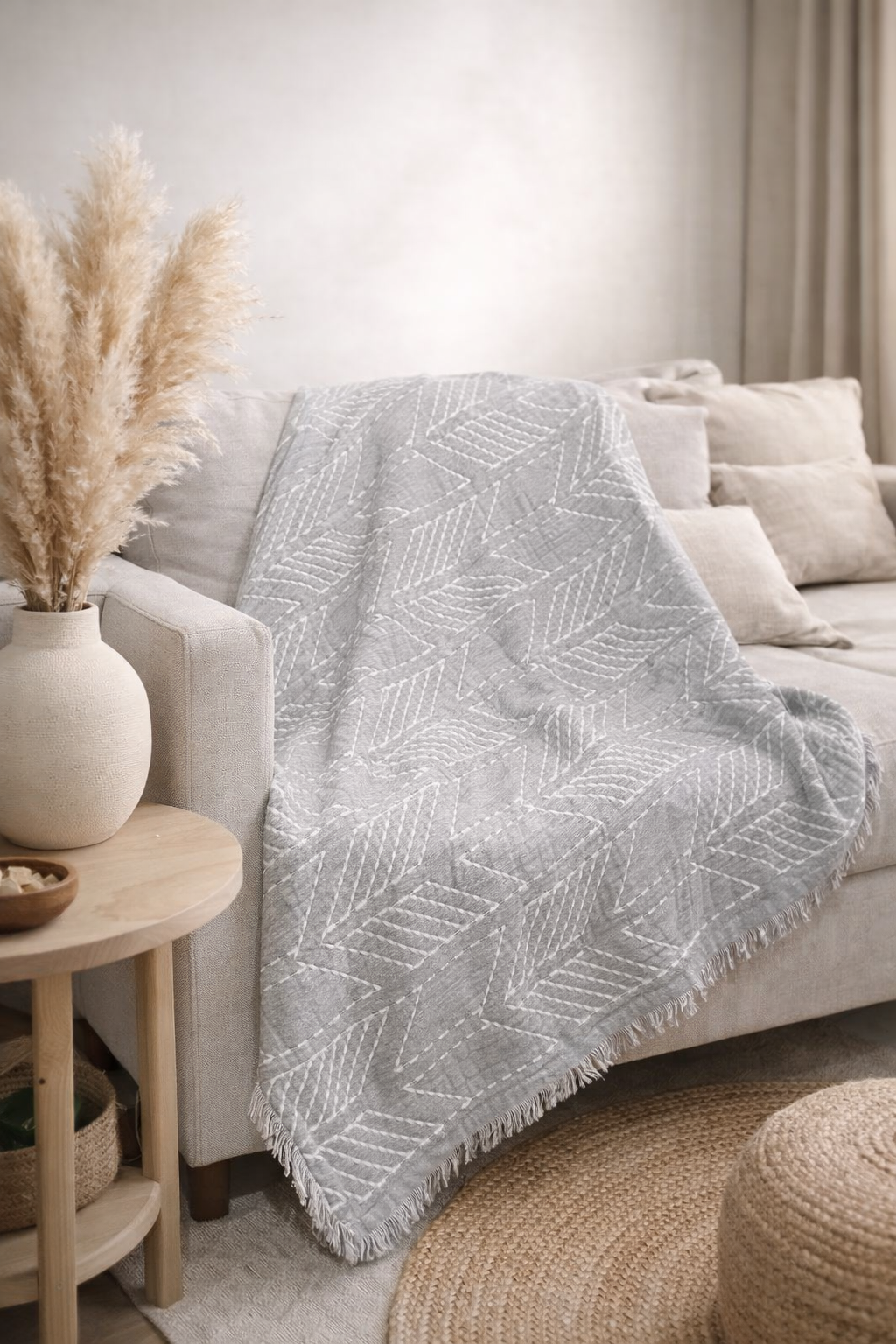 Embroidered Throw