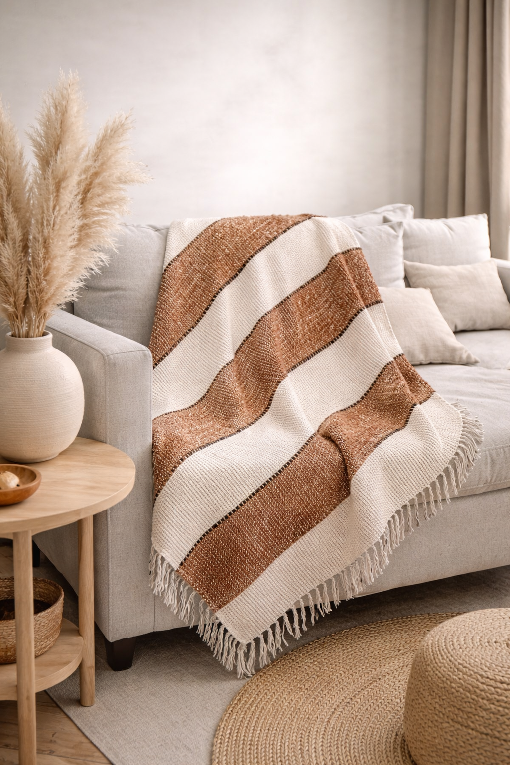Embroidered Throw
