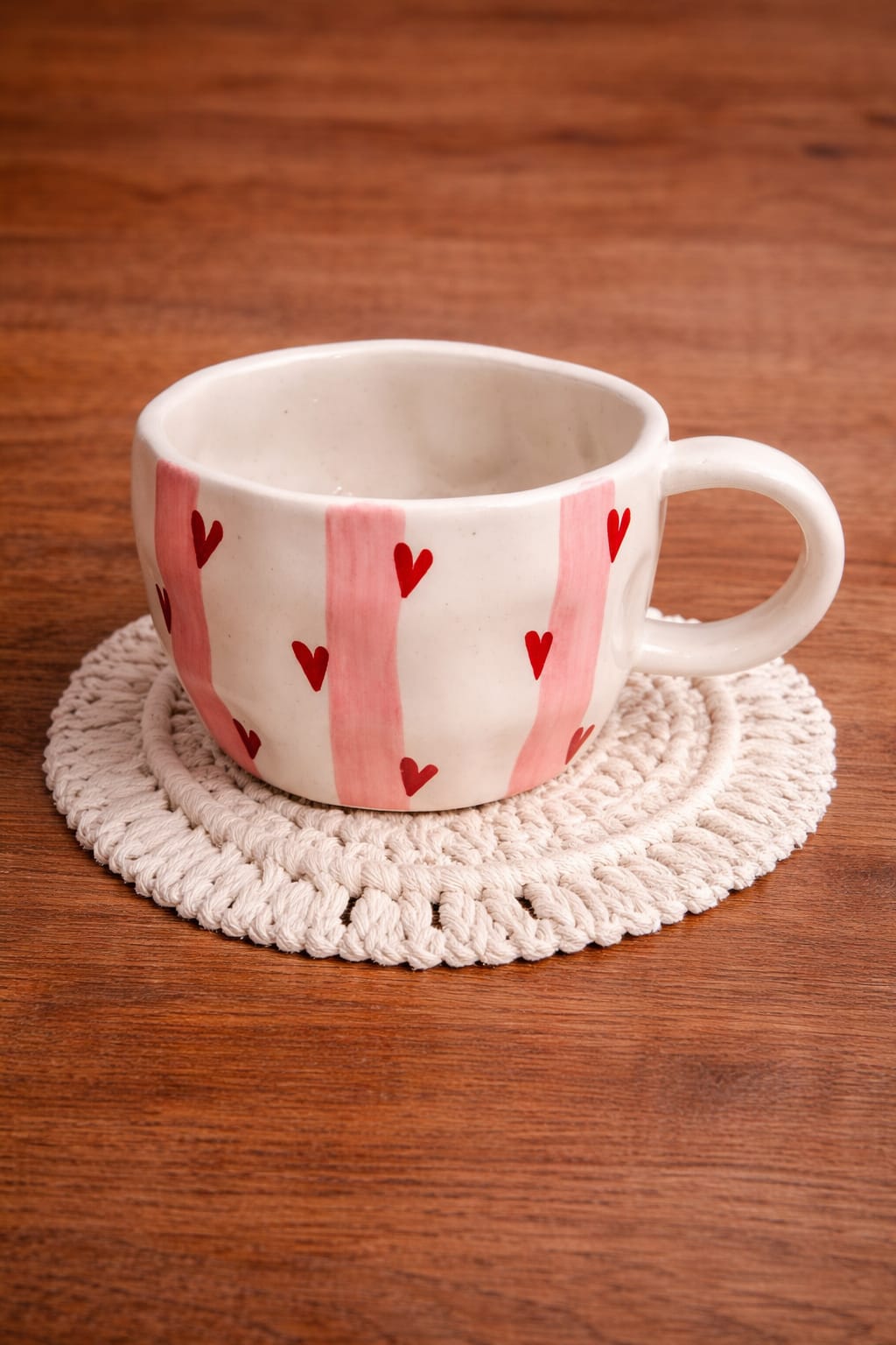 Blush Stripe Love Mug