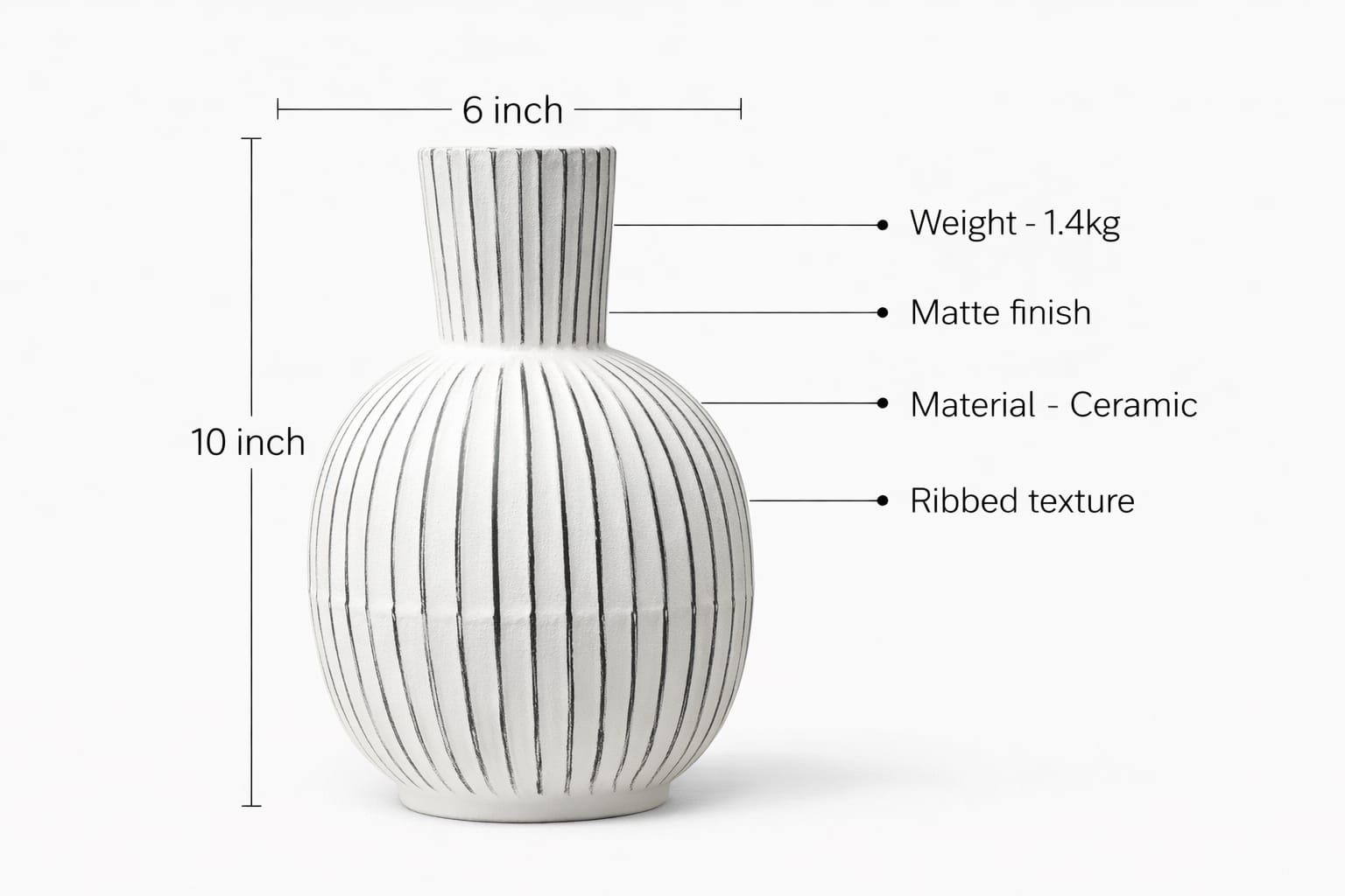 Totem Ripple Vase