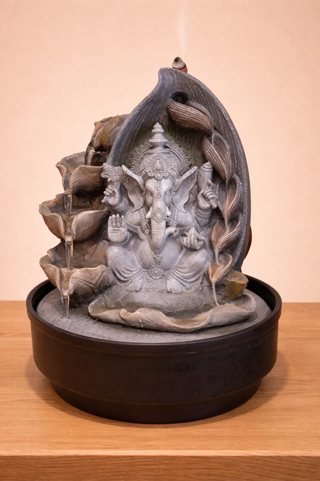 Lord Ganesha Tiered Indoor Water Fountain