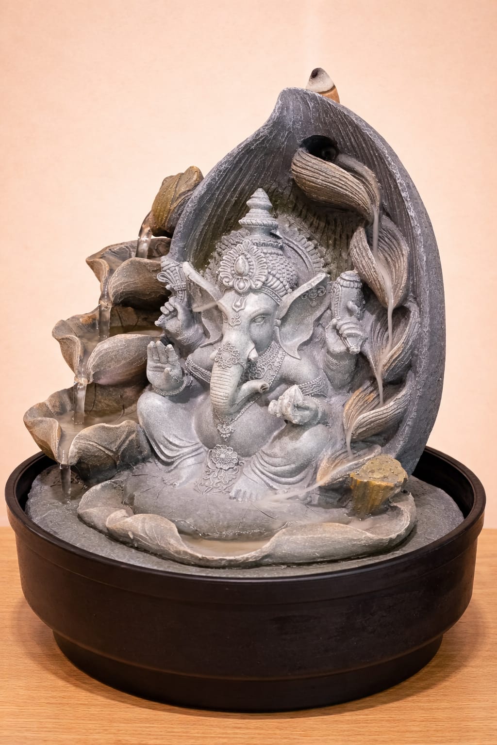 Lord Ganesha Tiered Indoor Water Fountain