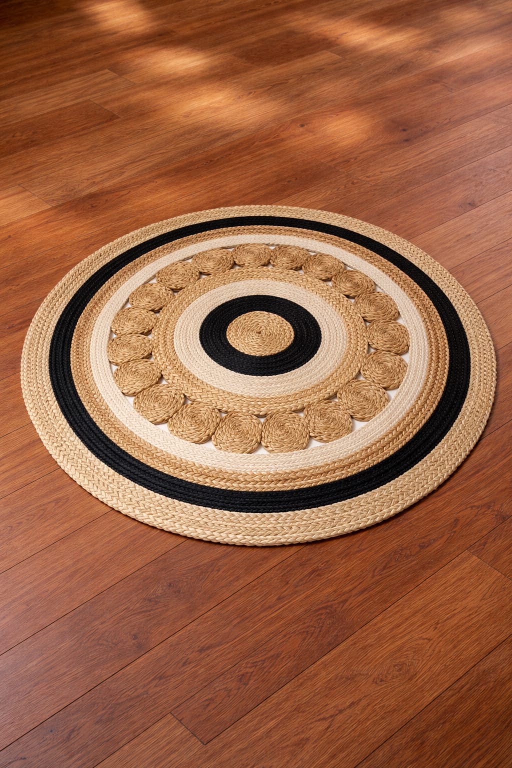Midnight Orbit Jute Rug