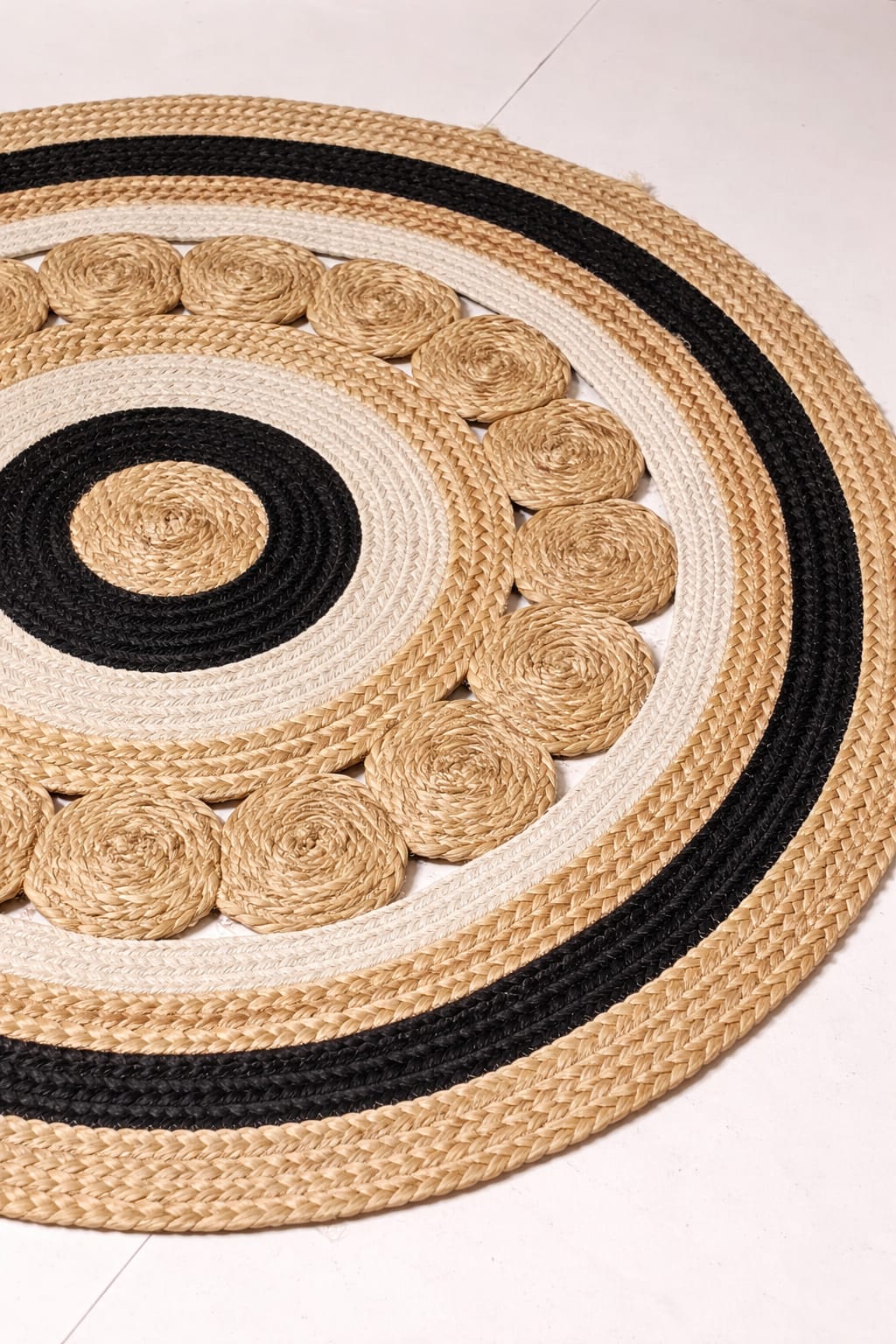 Midnight Orbit Jute Rug