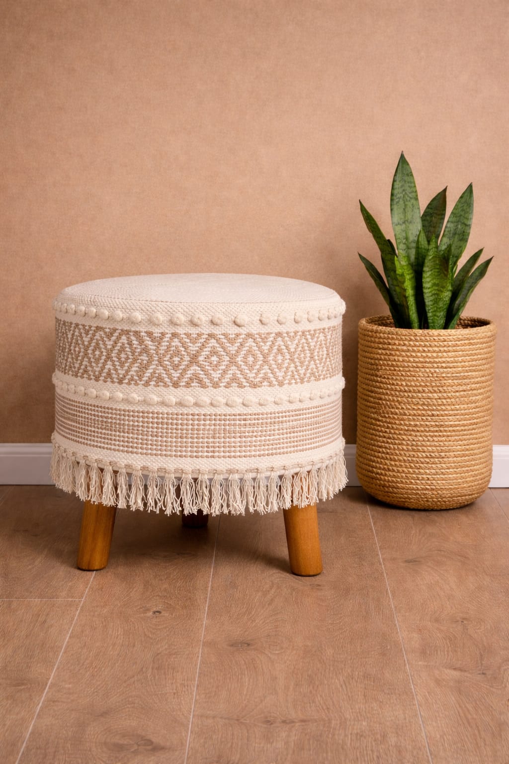Boho Ottoman 3 Leg
