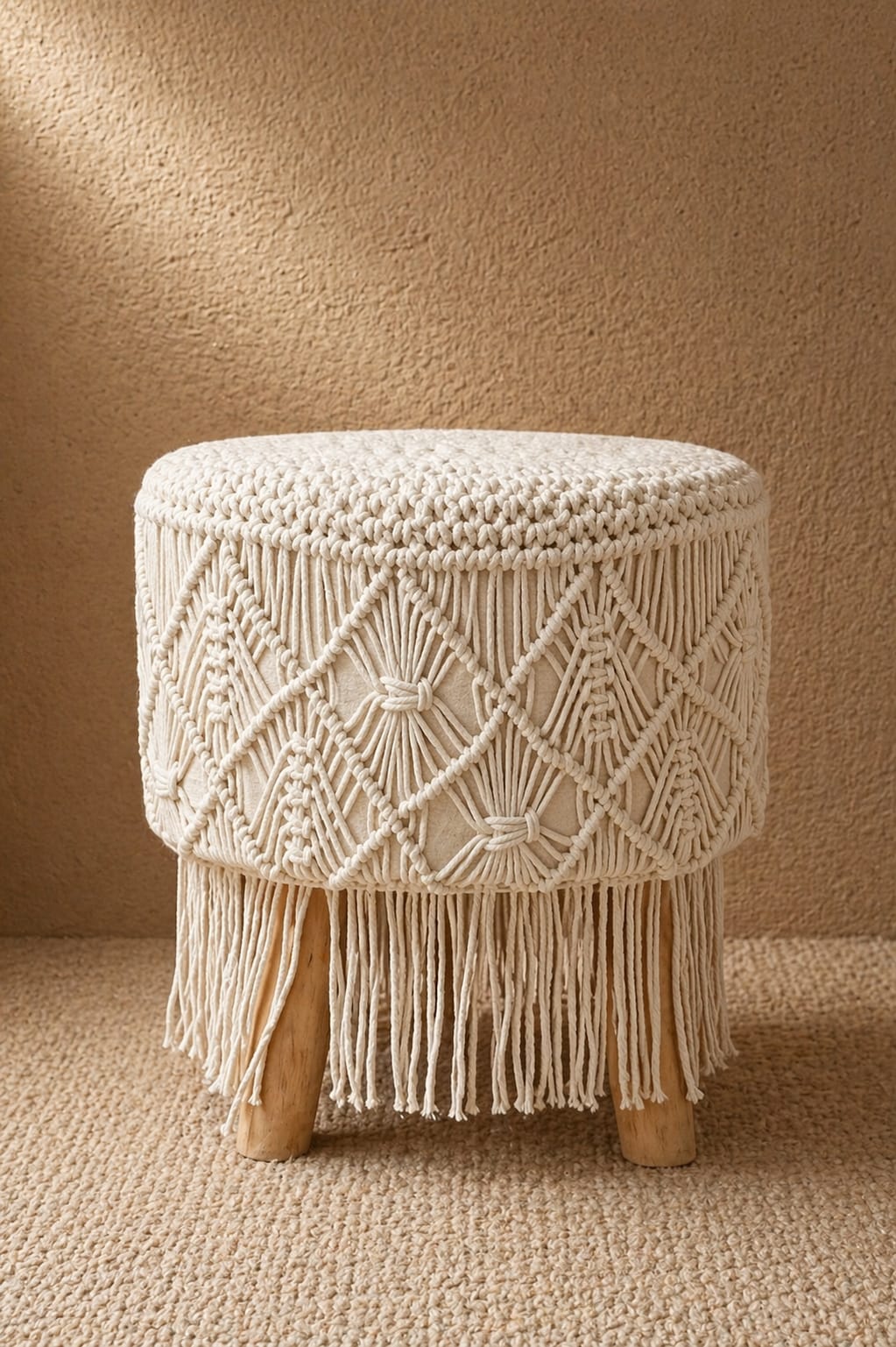 Boho Ottoman 4 Leg