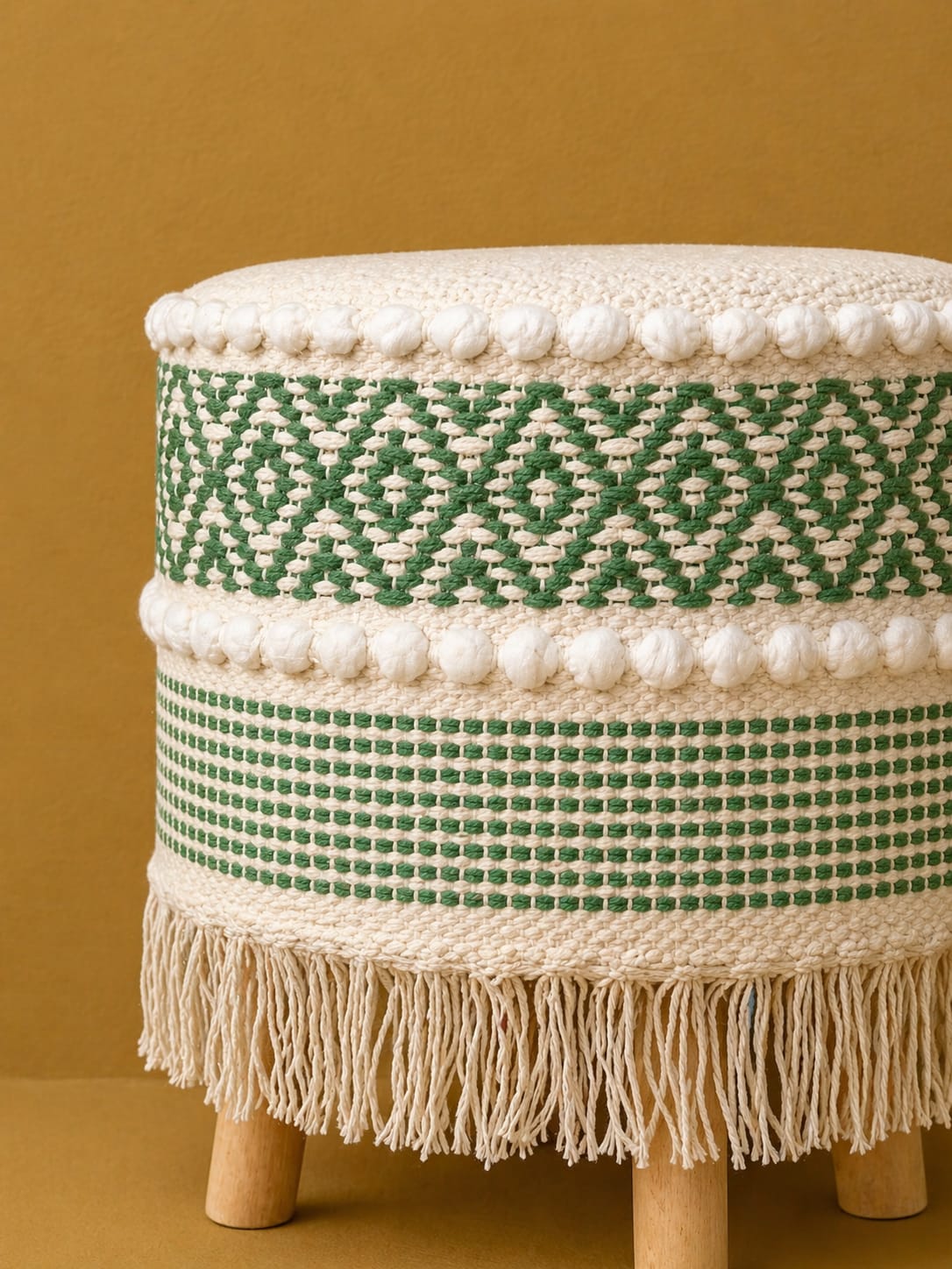 Boho Ottoman 4 Leg