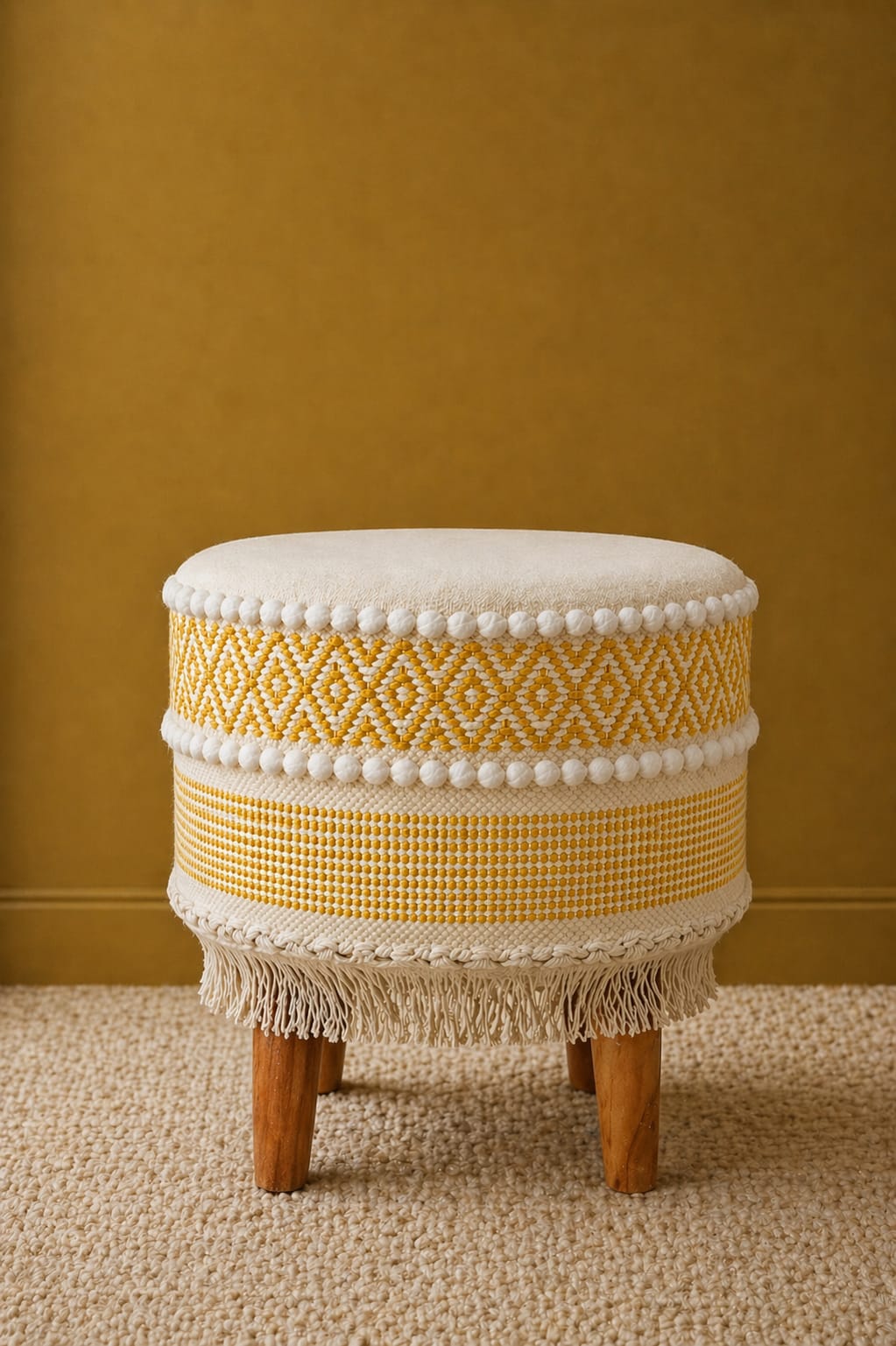 Boho Ottoman 4 Leg