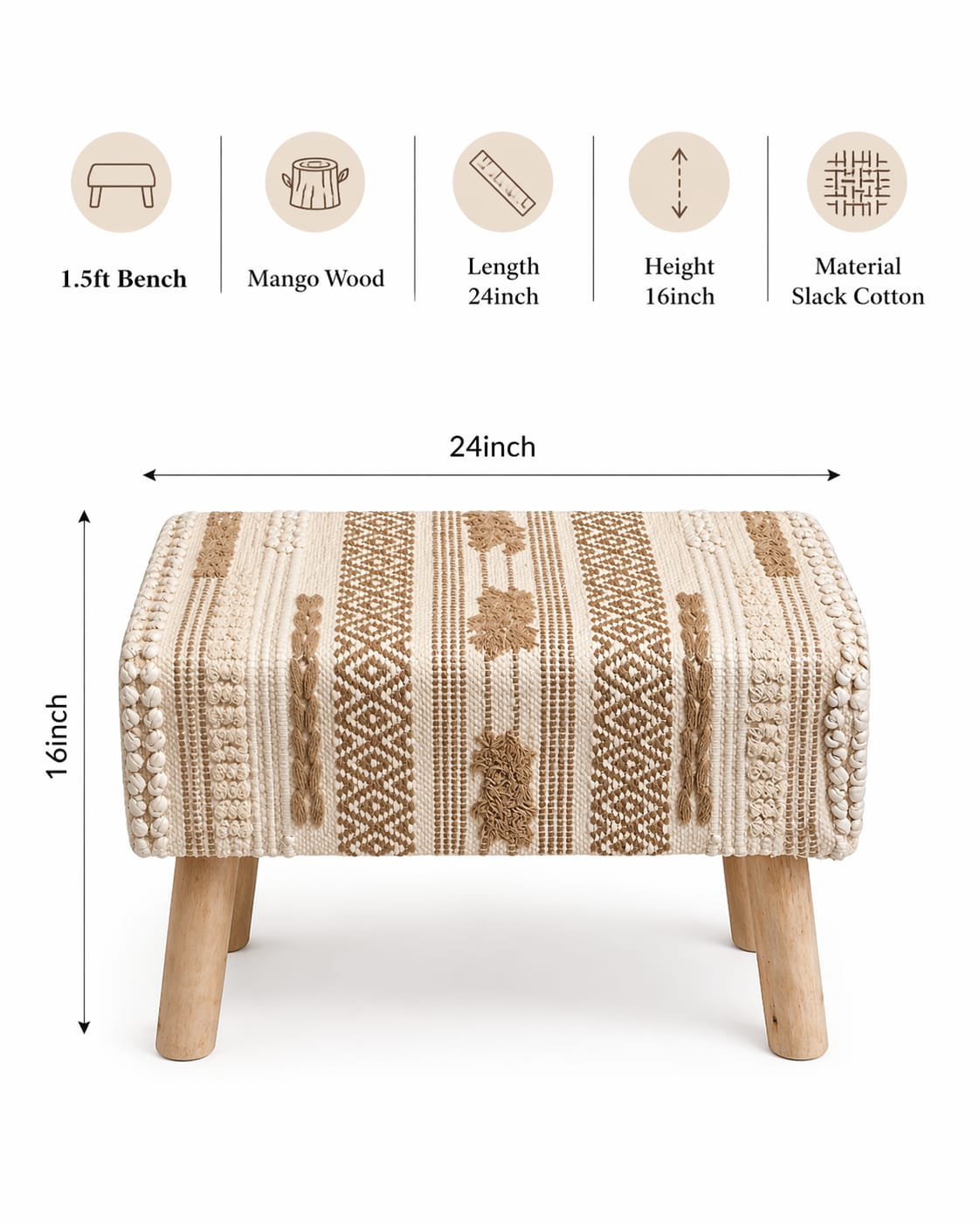 Boho Bench