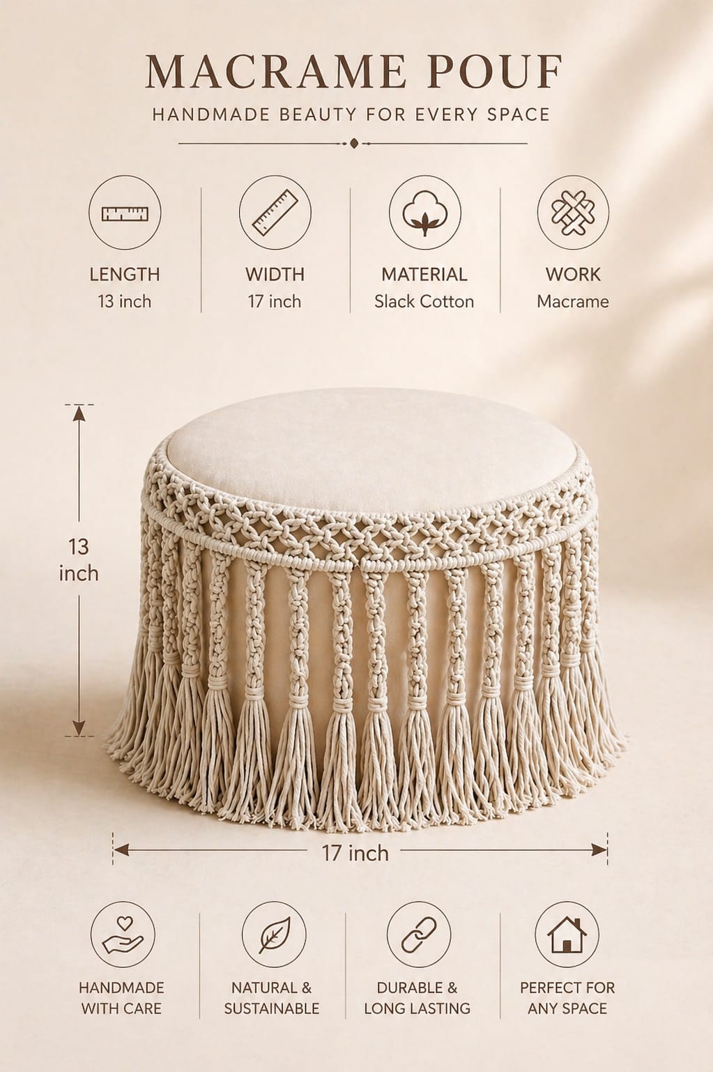 Aura Knot Pouf