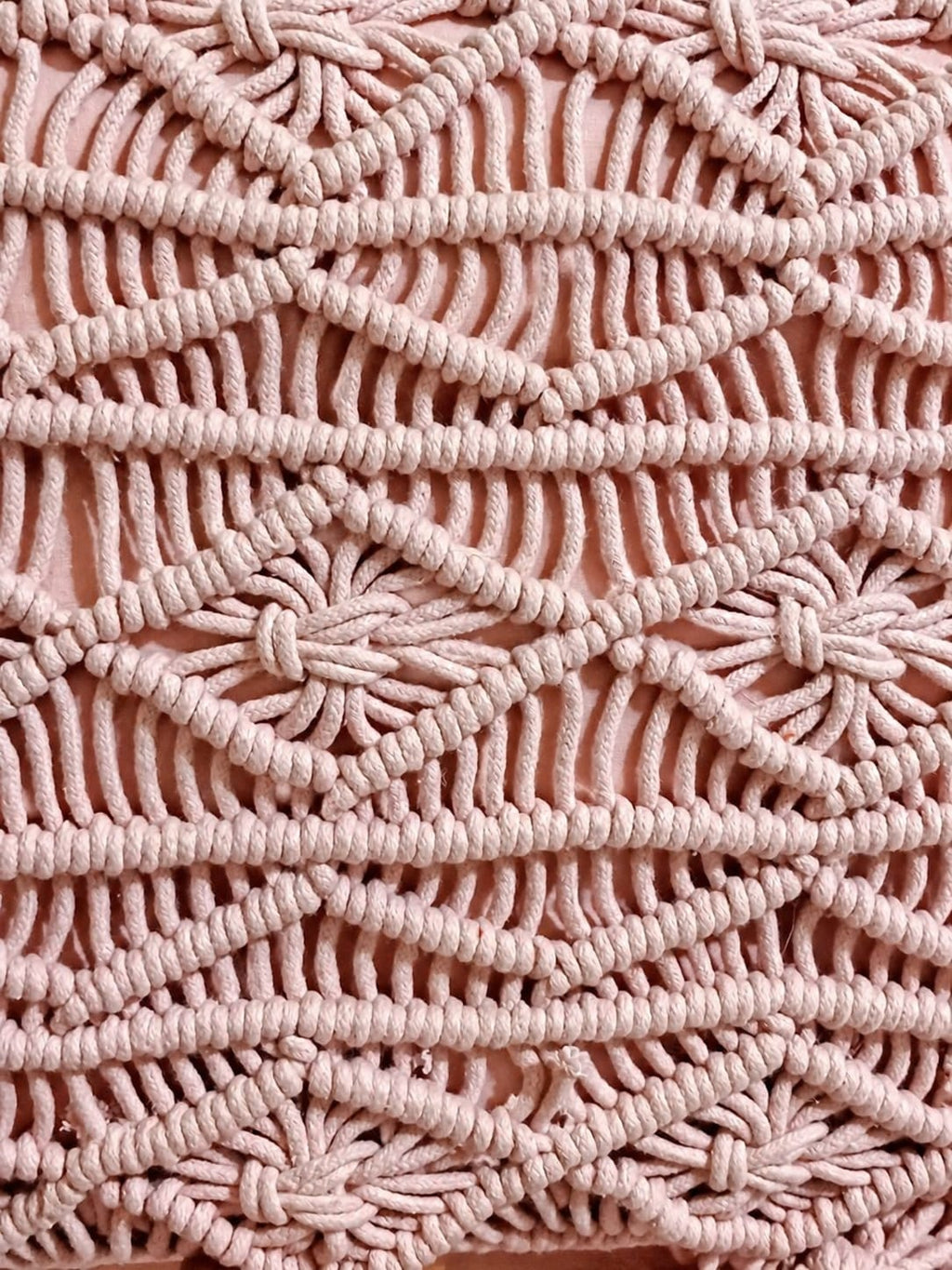Blush Knot Pouf