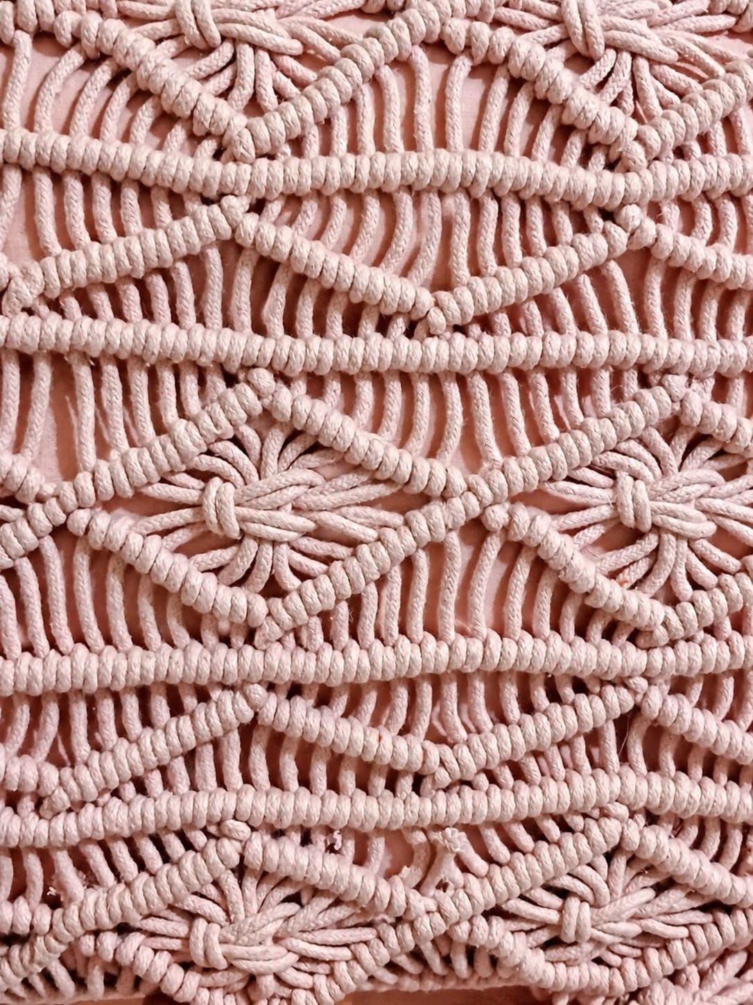 Blush Knot Pouf