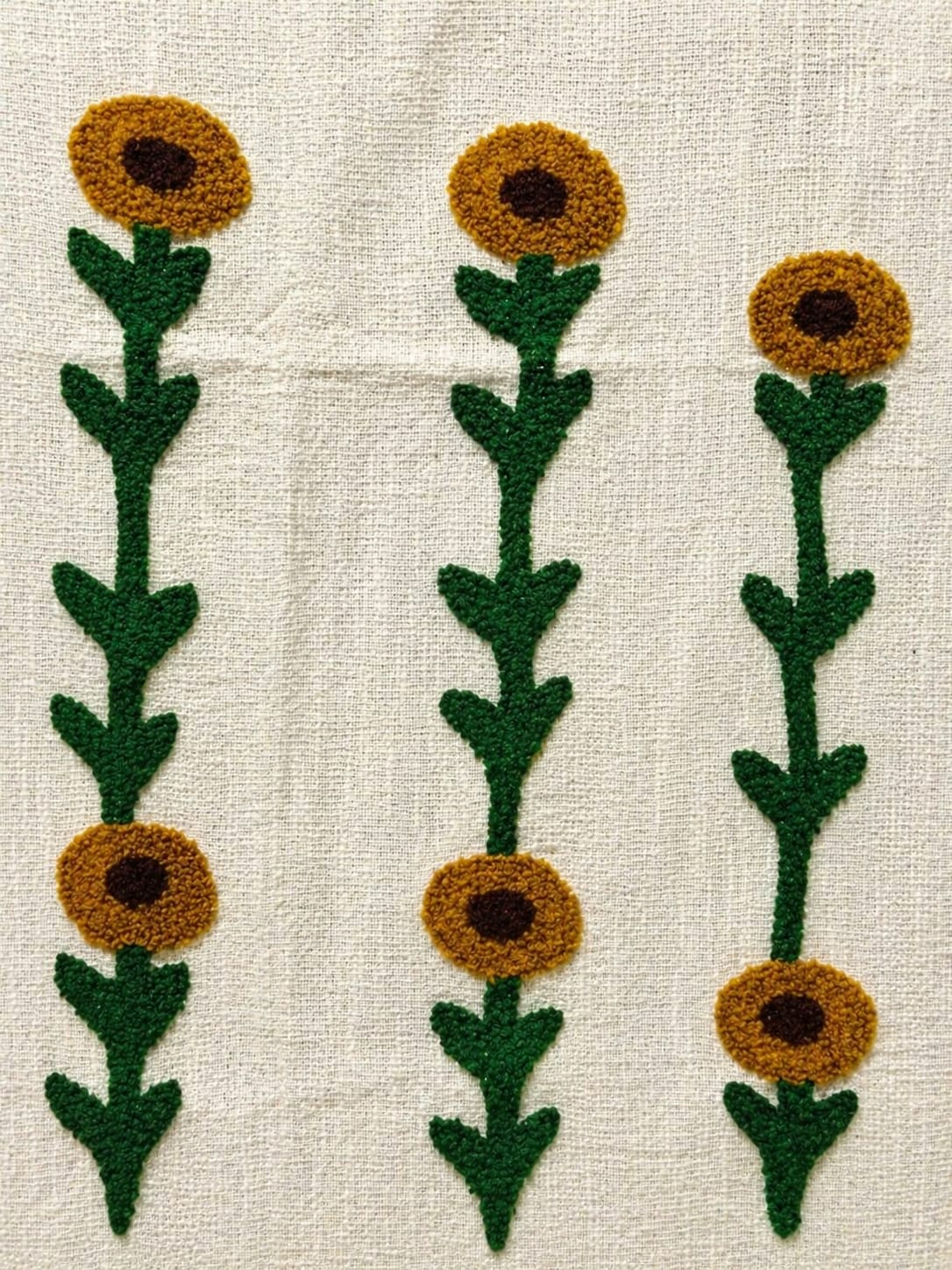Sunflora Embroided Throw