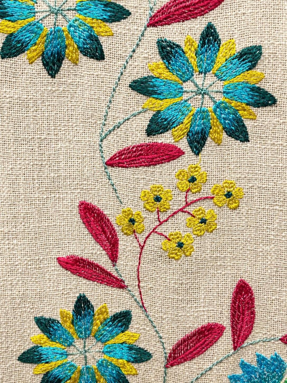 Spring Aura Embroided  Throw