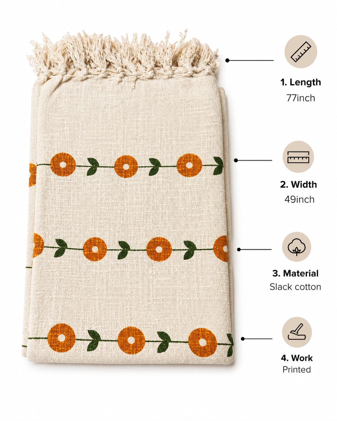 Sunny Meadow Printed Throw