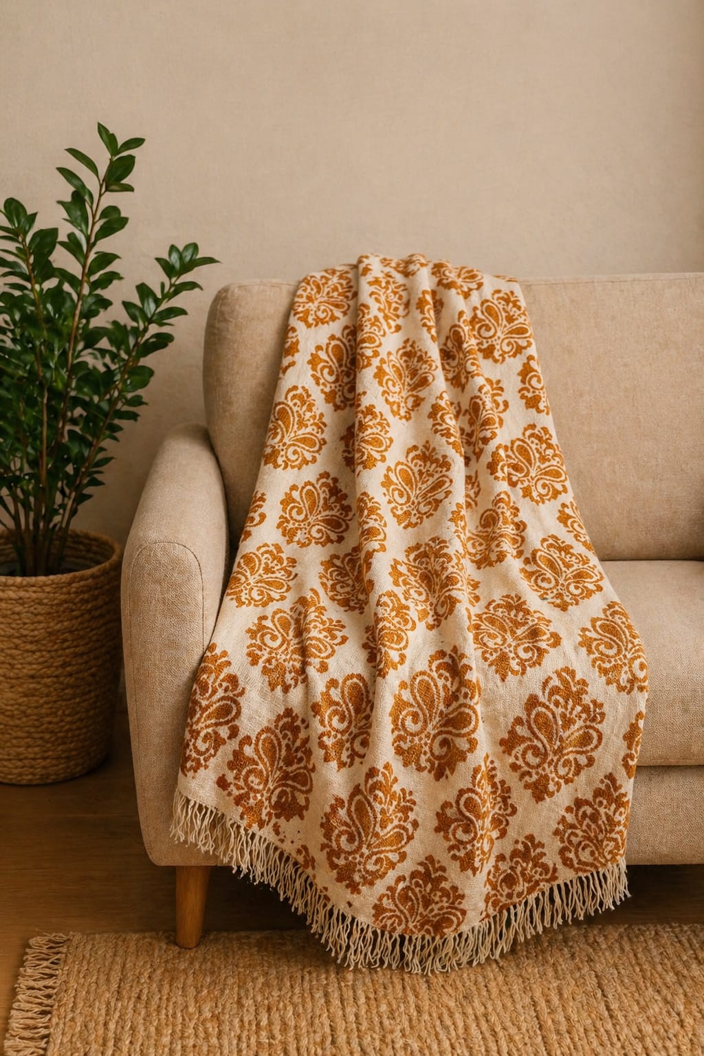 Amber Royale (Light) Printed Throw
