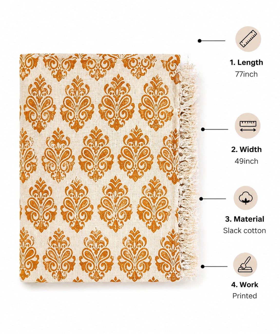 Amber Royale (Light) Printed Throw
