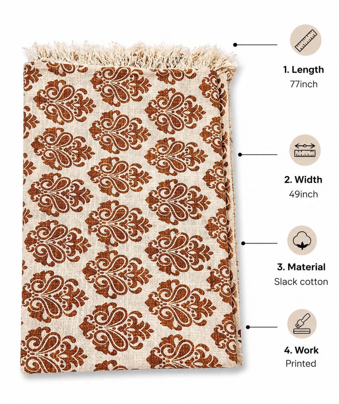 Rustic Regal (Dark) Printed Throw