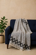 Midnight Mosaic Tufted Throw