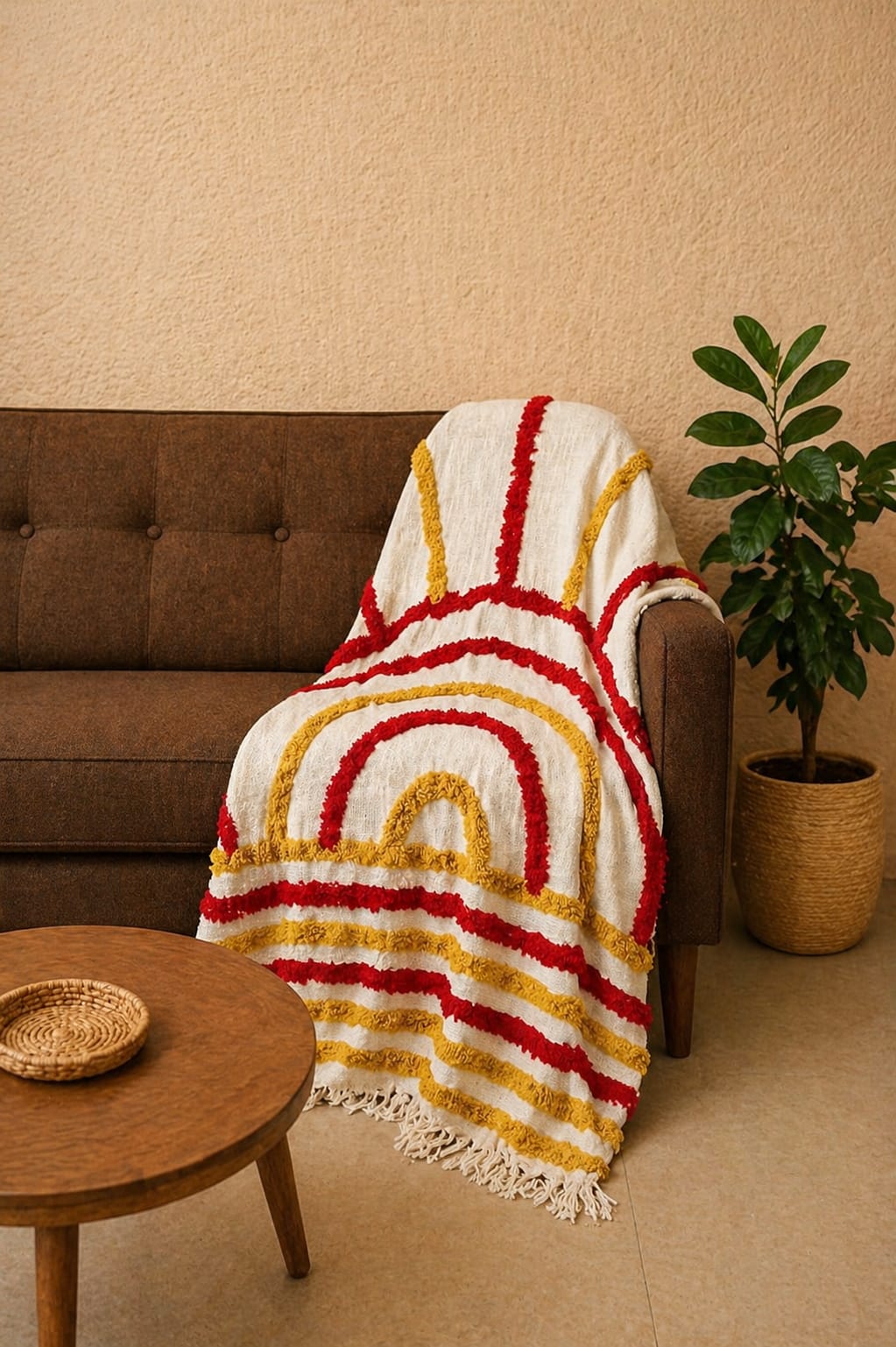 Agni Rang Tufted Throw