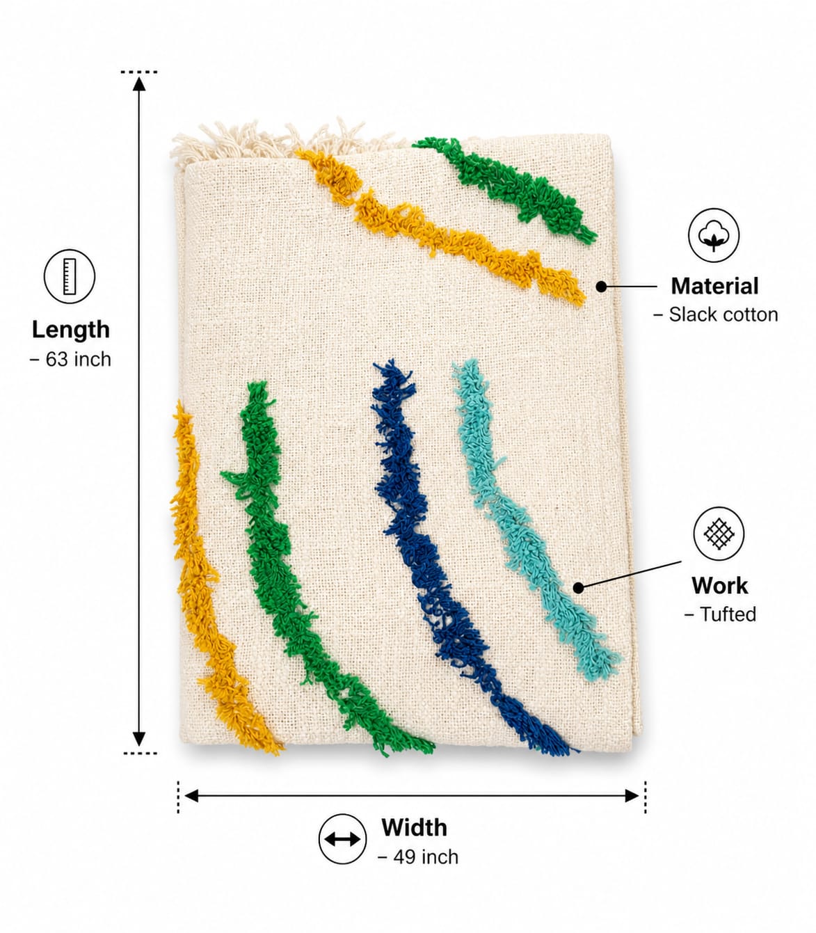 Colorcrest Tufted Throw