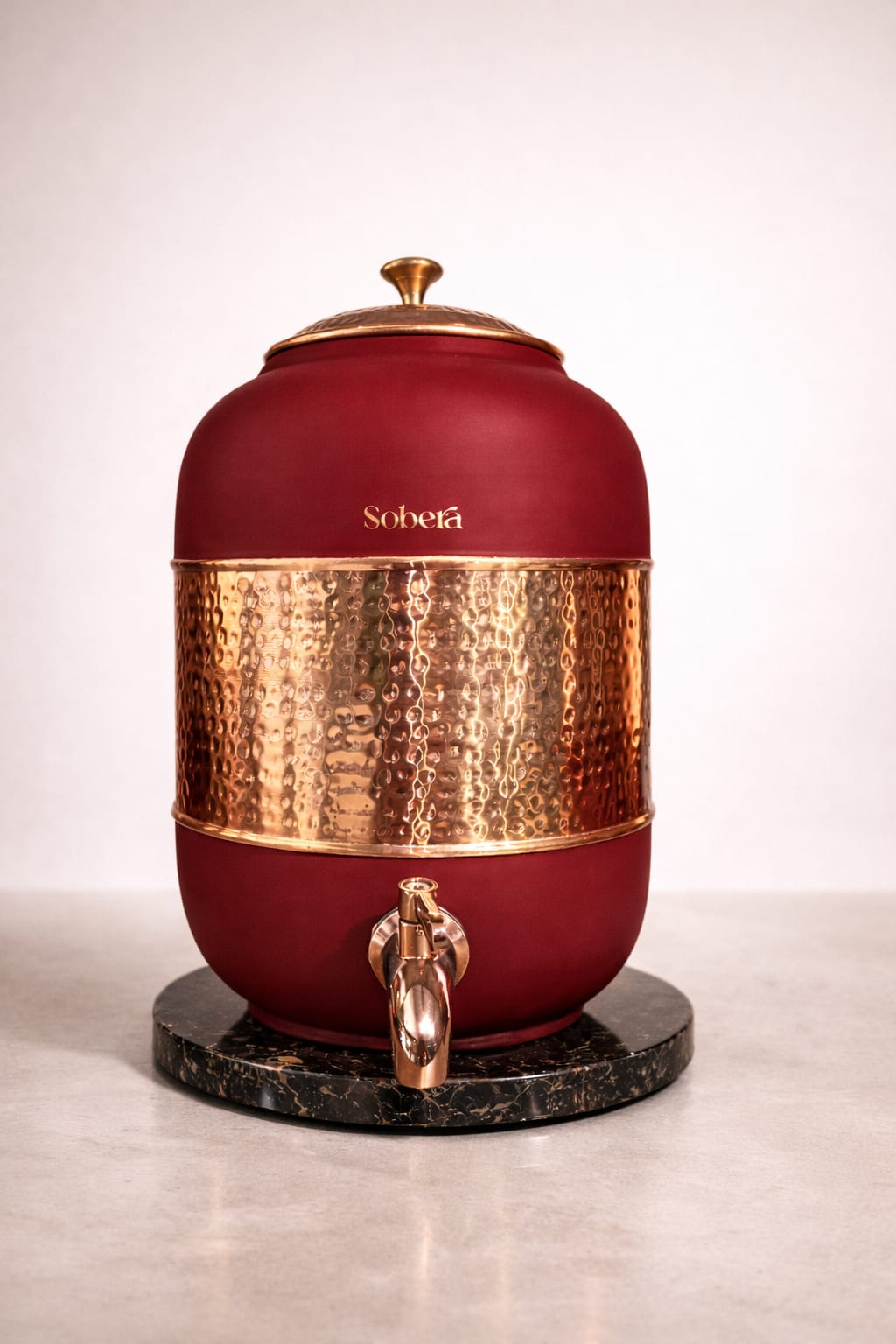 Copper Silk Finish Matka (8L)