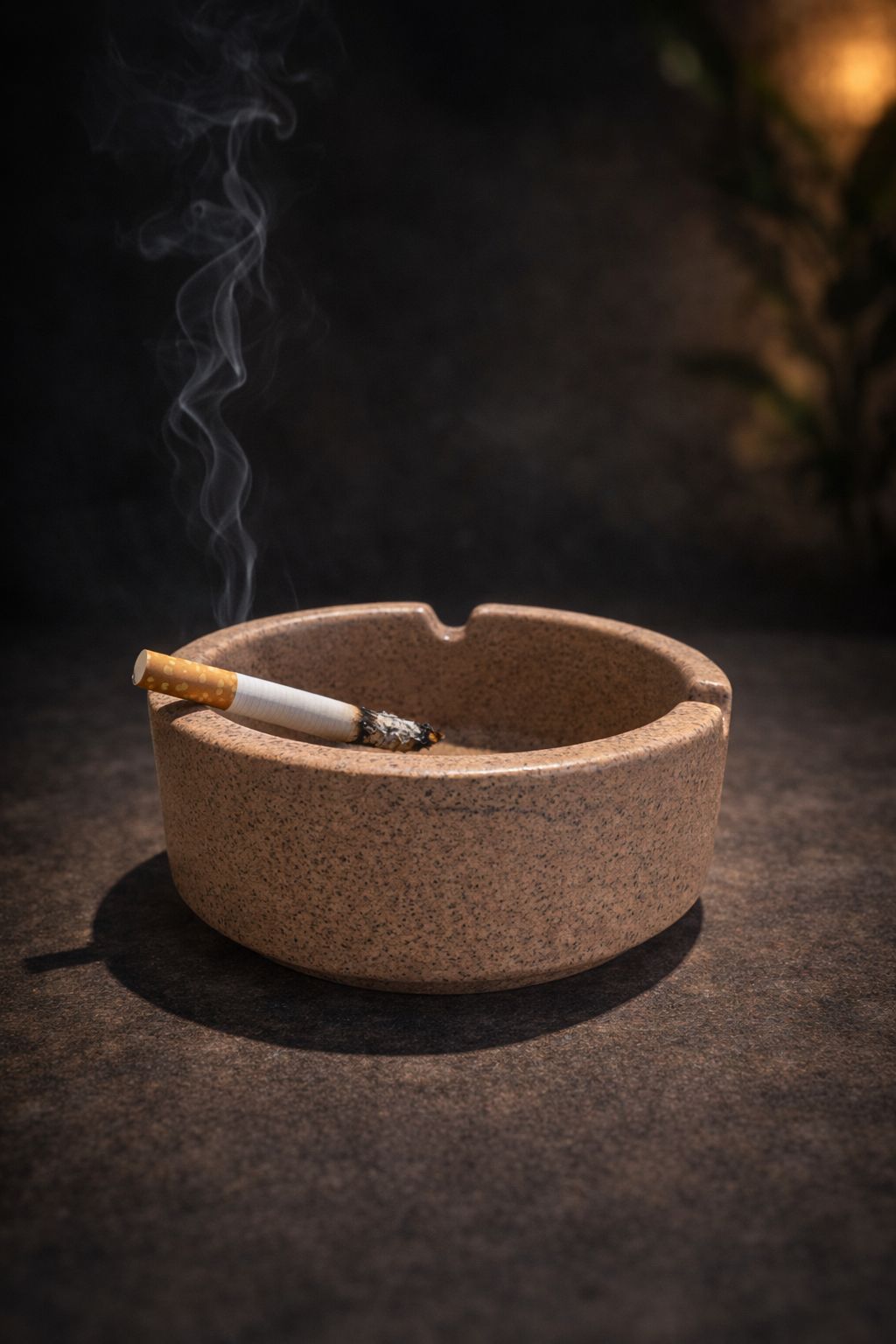 Speckled Stone Ceramic Ashtray