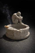 Contemplative Stone-Finish Ashtray