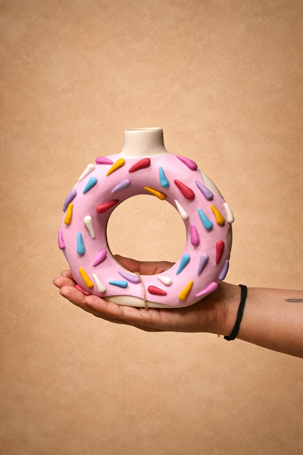 Doughnut vase